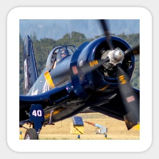 F4U-7 Corsair close-up Sticker